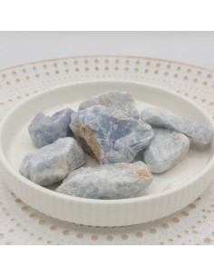 Calcite azul em bruto 3 a 4 cm pedra natural