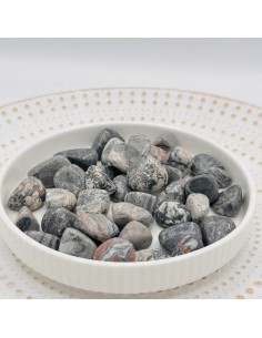 Ágata Crazy Lace gris rodada para alegría interior, equilibrio emocional y vitalidad energética