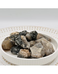 Quartzo turmalinado em bruto 3 a 4 cm pedra natural