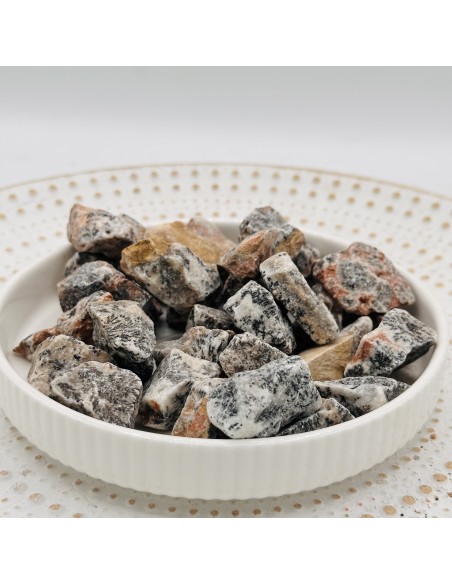 Pirolusite dendrítica em bruto 2 a 3 cm pedra natural