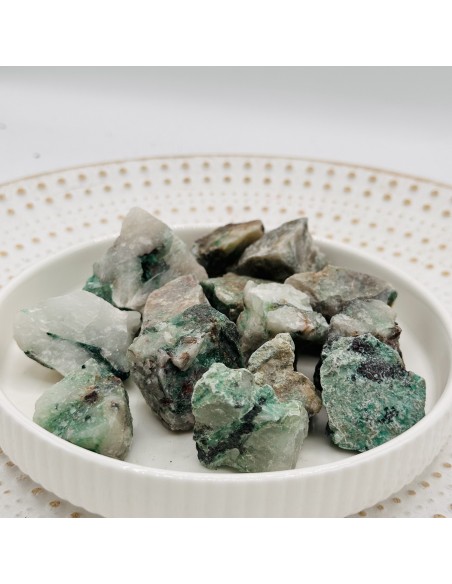 Dioptasa em bruto para cura profunda do coração, libertação emocional e elevação vibracional