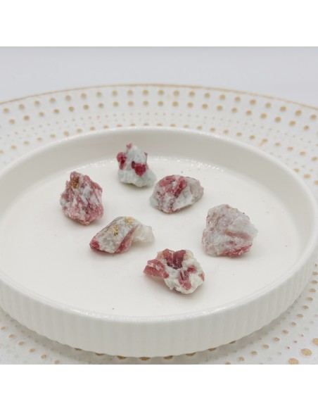 Turmalina rosa em bruto 2 a 3 cm pedra natural