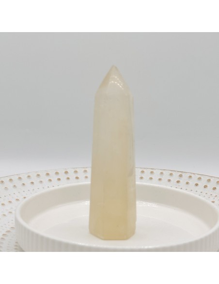 Ponta de calcite mel 150 a 200 g pedra natural