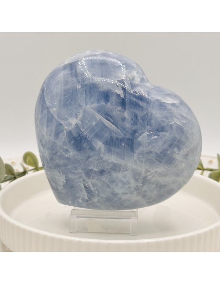 Corazón de celestina para paz interior, elevación espiritual y claridad mental
