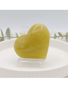 Corazón de jade de 4 a 6 cm para armonía interior, prosperidad y equilibrio del chakra cardíaco.