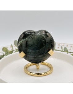 Coração de labradorite 100 a 150 g pedra natural