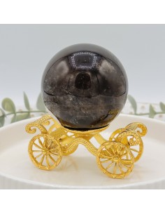 Esfera de cuarzo ahumado 200 a 250 g para protección energética, enraizamiento y equilibrio vibracional