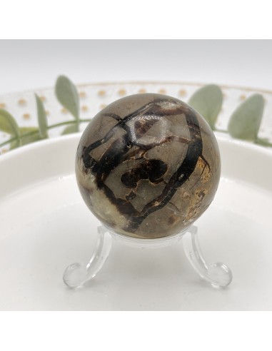 Esfera de septária para enraizamento, harmonia interior e fortalecimento emocional