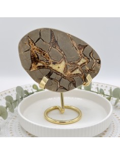 Septária semi-polida média 10 cm pedra natural