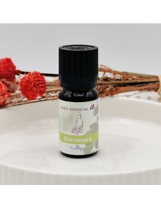 Aceite esencial ravensara para renovación energética, protección vibracional y claridad interior