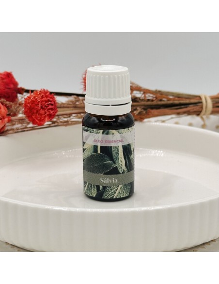 Aceite esencial de salvia para purificación energética, claridad interior y alineación intuitiva