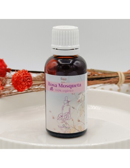 Aceite de rosa mosqueta puro para renovación energética, suavidad emocional y armonía interior