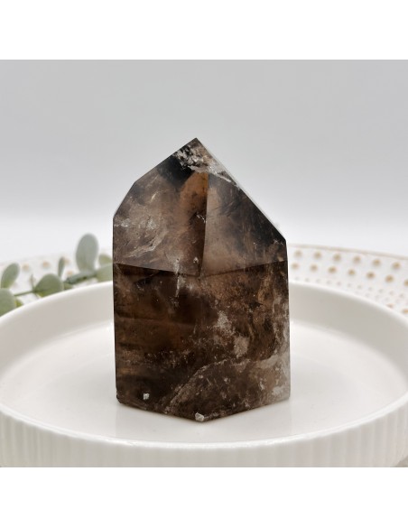 Gerador de quartzo fumado 300 a 400 g cristal natural