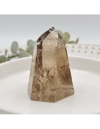 Generador de cuarzo ahumado para enraizamiento profundo, protección energética y claridad interior