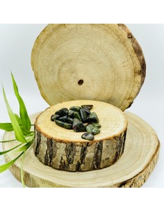 Jaspe Sangue de Dragão rolado para poder interior, coragem e cura energética