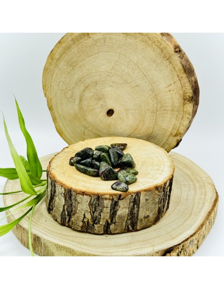 Jaspe Sangre de Dragón rodado para poder interior, coraje y sanación energética