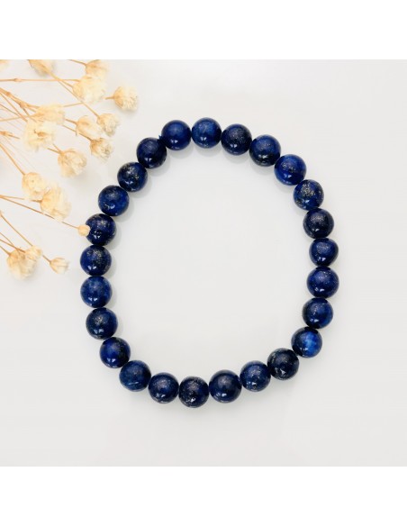 Pulseira de lápis lazuli 8mm pedra natural