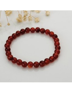 Pulsera de cornalina para vitalidad, coraje y energía motivadora