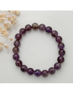 Pulseira de ametista 8mm pedra natural