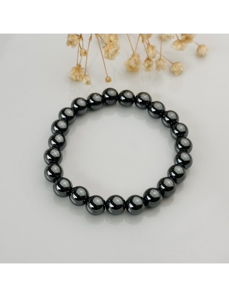 Pulsera de hematita para fuerza interior, protección energética y estabilidad vibracional