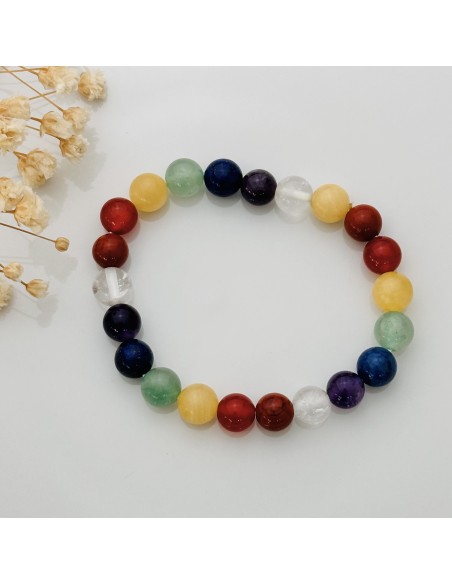 Pulsera 7 chakras para alineación energética, protección vibracional y equilibrio interior