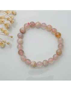 Pulsera de ágata flor para armonía interior, sanación emocional suave y equilibrio vibracional del campo sutil