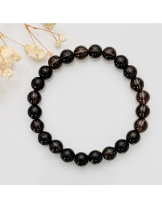 Pulseira de quartzo cristal facetada 8mm pedra natural