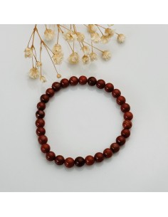 Pulsera de jaspe rojo para fuerza interior, coraje y enraizamiento energético