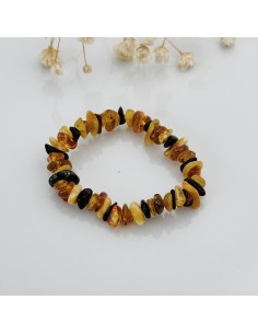 PULSERA DE ÁMBAR MULTICOLOR INFANTIL CHIP