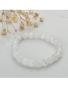 Pulsera de Selenita 8mm | Purificación y elevación espiritual 2