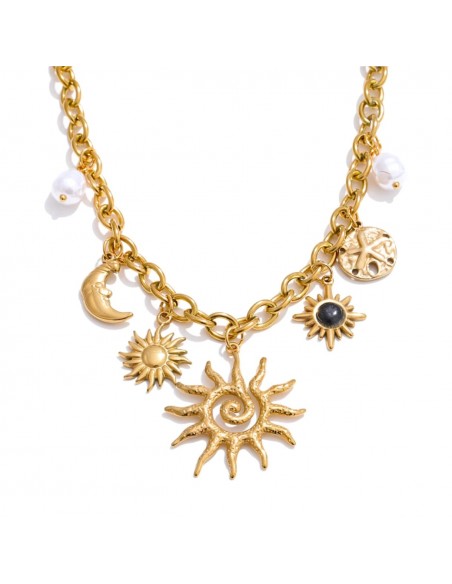 COLLAR SOL ACERO INOXIDABLE