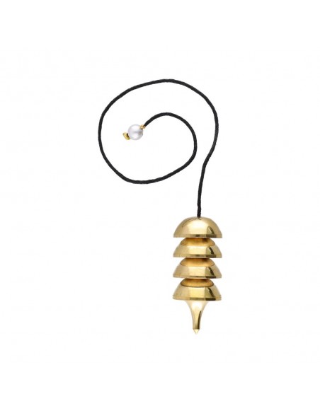 Péndulo Osiris de bronce para enfoque energético, emisión vibracional precisa y lectura radiónica profunda