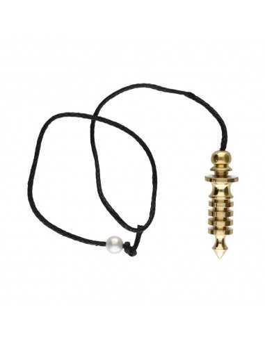 Pêndulo Ísis com quatro baterias e testemunho em bronze para emissão energética precisa e trabalho vibracional profundo