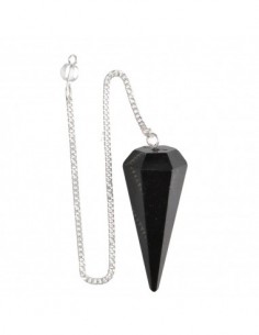 Pêndulo de turmalina negra pedra natural