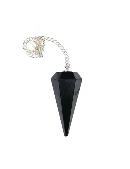 Pêndulo de shungite pedra natural