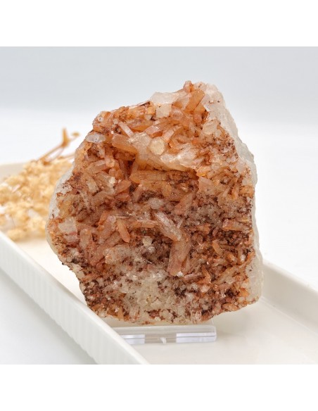 DRUSA DE CUARZO HEMATOIDE 200 A 300GRS