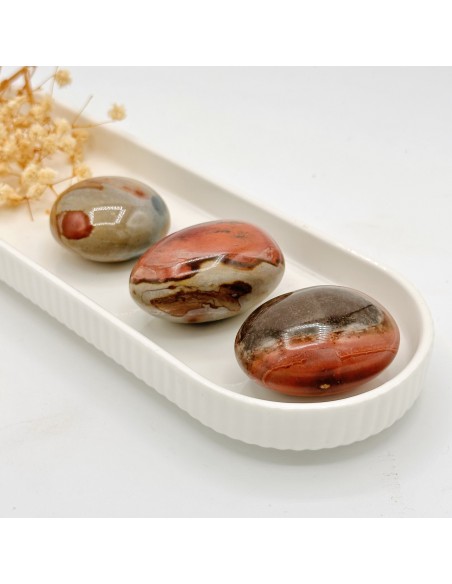 Jaspe policromo sabonete 4 a 5 cm pedra natural