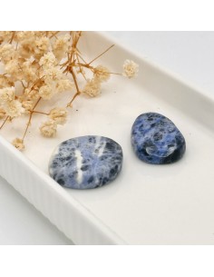 Sodalite rolada plana 2 cm pedra natural