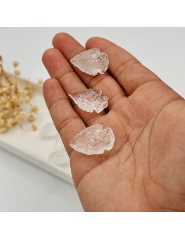 Ponta flecha de quartzo para foco mental, clareza energética e direção vibracional