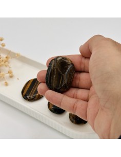 Olho de Tigre Rolado Plano 3 a 4 cm | Tenda Gaia