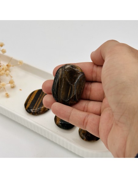 Olho de Tigre Rolado Plano 3 a 4 cm | Tenda Gaia