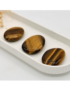 Olho de tigre rolado plano 3 a 4 cm pedra natural