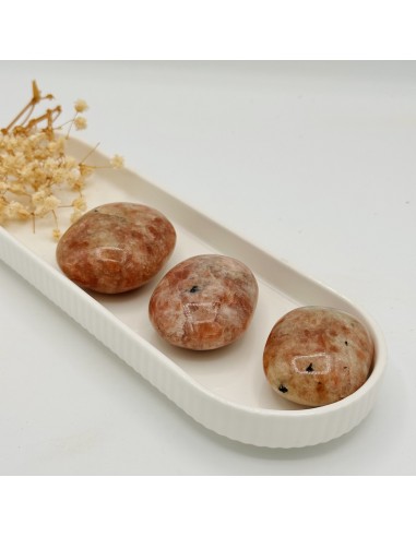 Pedra do Sol em formato sabonete para alegria interior, vitalidade energética e expansão da confiança pessoal