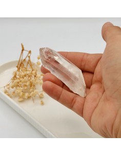 Ponta de quartzo lemuriano fumado 4 a 6 cm para proteção espiritual, enraizamento consciente e ativação da memória ancestral 2