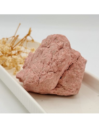 Thulite 300 grs para alegria emocional, expressão verdadeira e ativação amorosa do coração