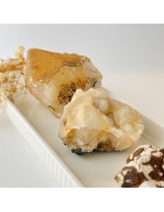 Cuarzo con calcedonia natural de 5 a 7 cm. Cristal para meditación, equilibrio emocional y desbloqueo del chakra garganta. 2