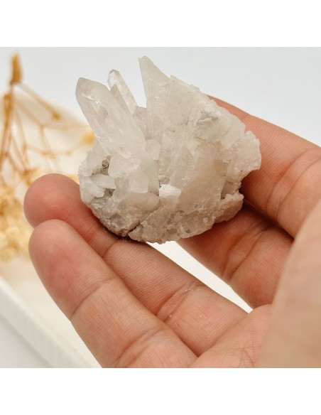 DRUSA DE CUARZO CRISTAL 30 A 50GRS