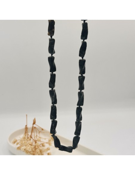 Colar de labradorite 40 cm pedra natural