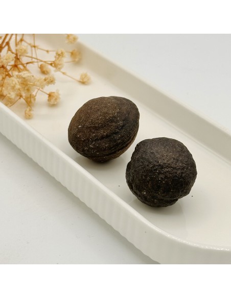 Par de cristales boji y moqui para alineación de polaridades, sanación energética profunda y equilibrio integral.