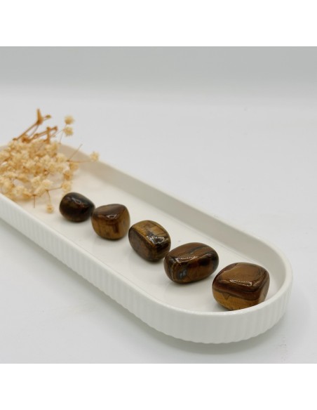 Ojo de Tigre rodado para protección, fuerza y confianza personal